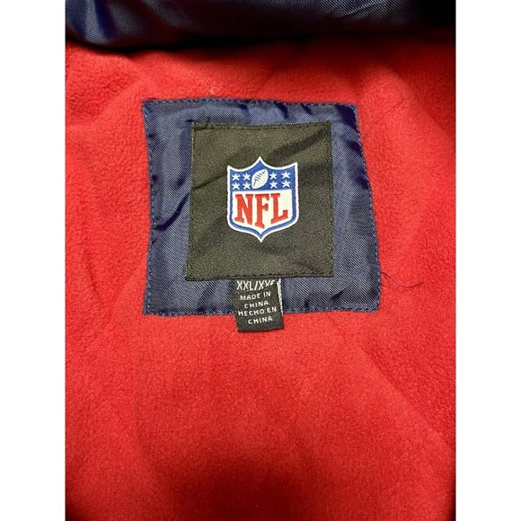 New England Patriots NFL Sideline Winter Full Zip Hooded Coat Jacket XXL - Picture 4 of 6